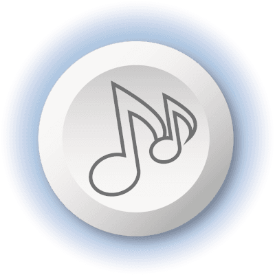 Bouton pour le choix de musique du système Urine-Alert de Enureflex