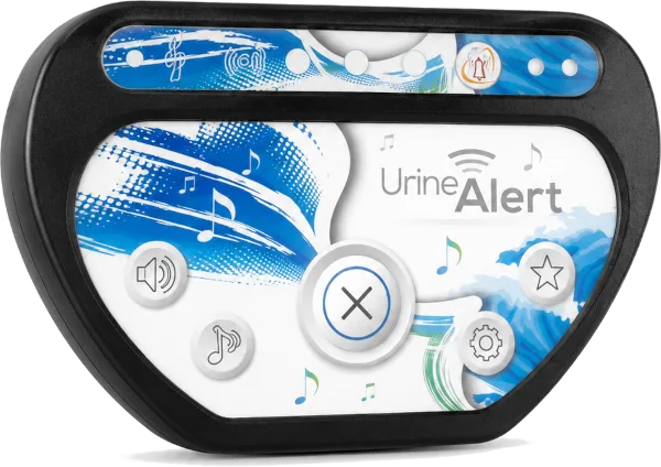 Récepteur Urine-Alert avec boutons de volume, sons, réglages et lumières de sécurité