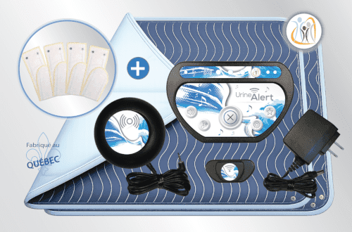 02-system-4bd-2tapis_500x330_opt Transmetteur Urine-Alert fixé sur la culotte d’un enfant avec bandes de détection