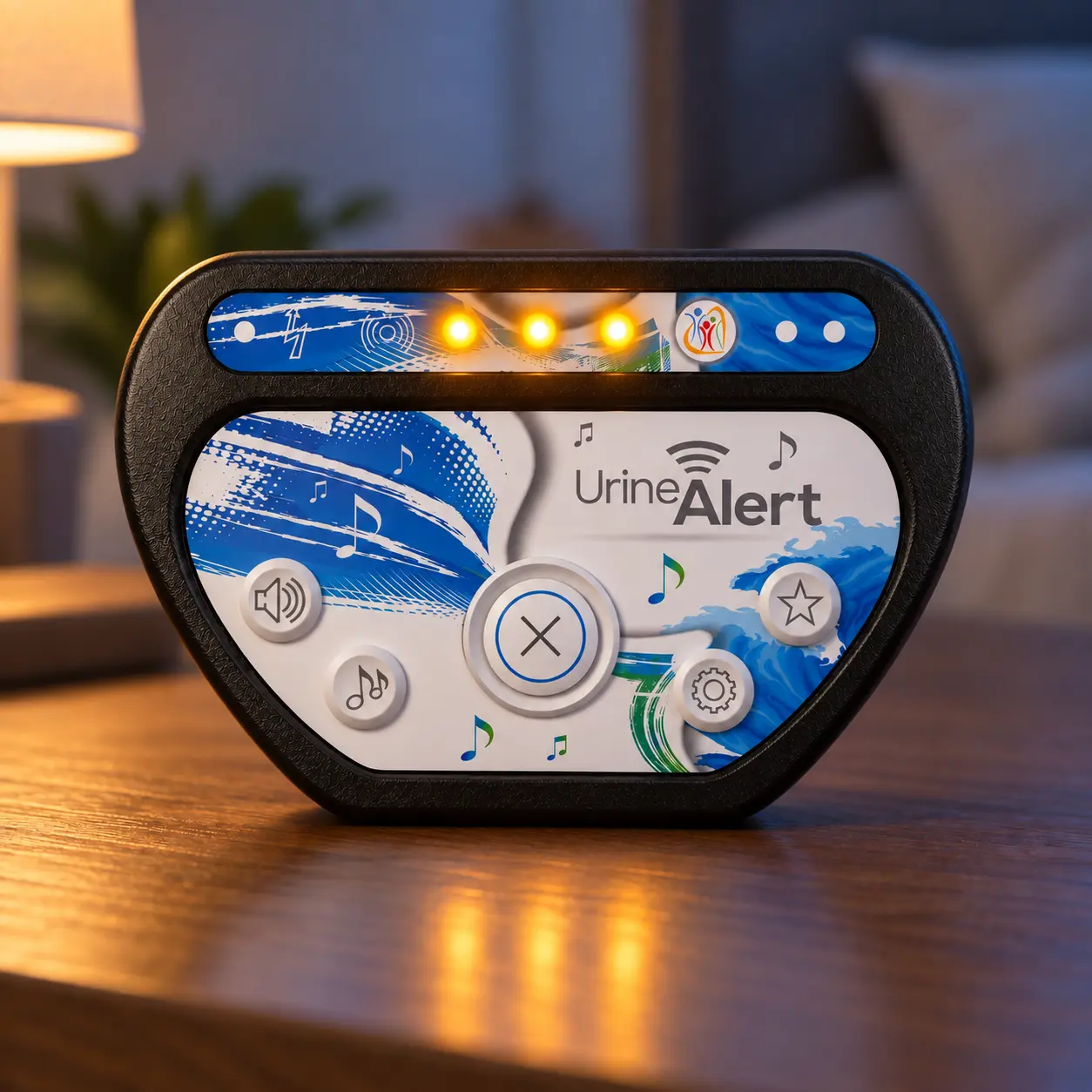 Récepteur Urine-Alert avec lumières allumées